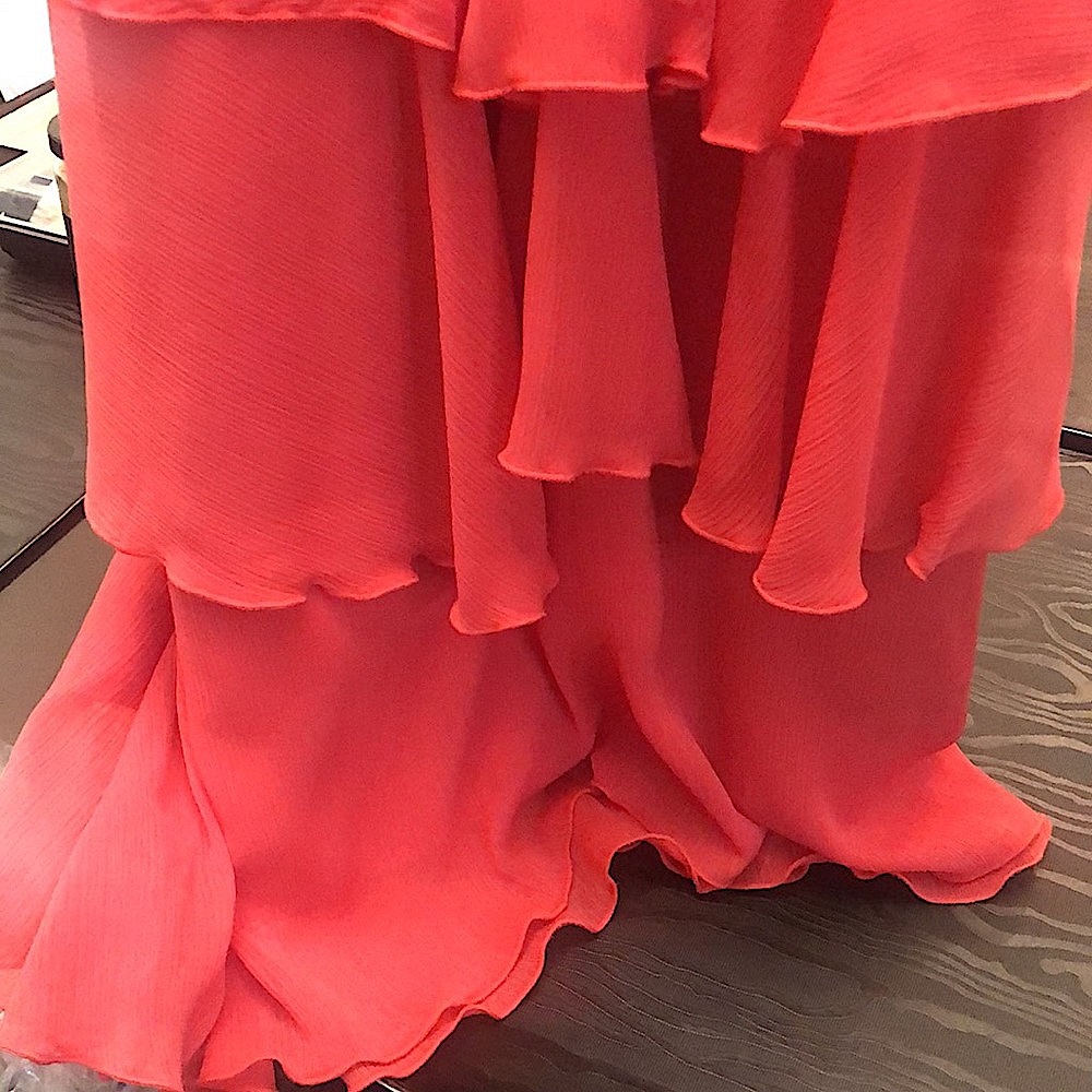 Jacob midi dress, sleeveless corset top with ruching in front and ruffles - Picture 8 of 10